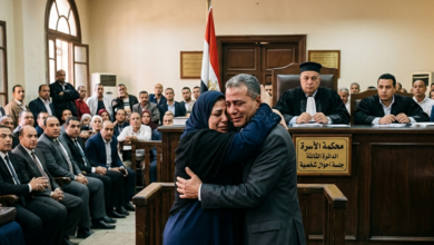 تحضن زوجها في جلسة طلاقهما بالمحكمة أمام الجميع 1 زوجة تحضن زوجها في المحكمة