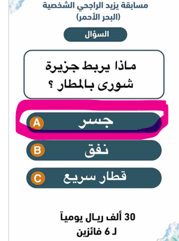 اذا يربط جزيرة شورى بالمطار 