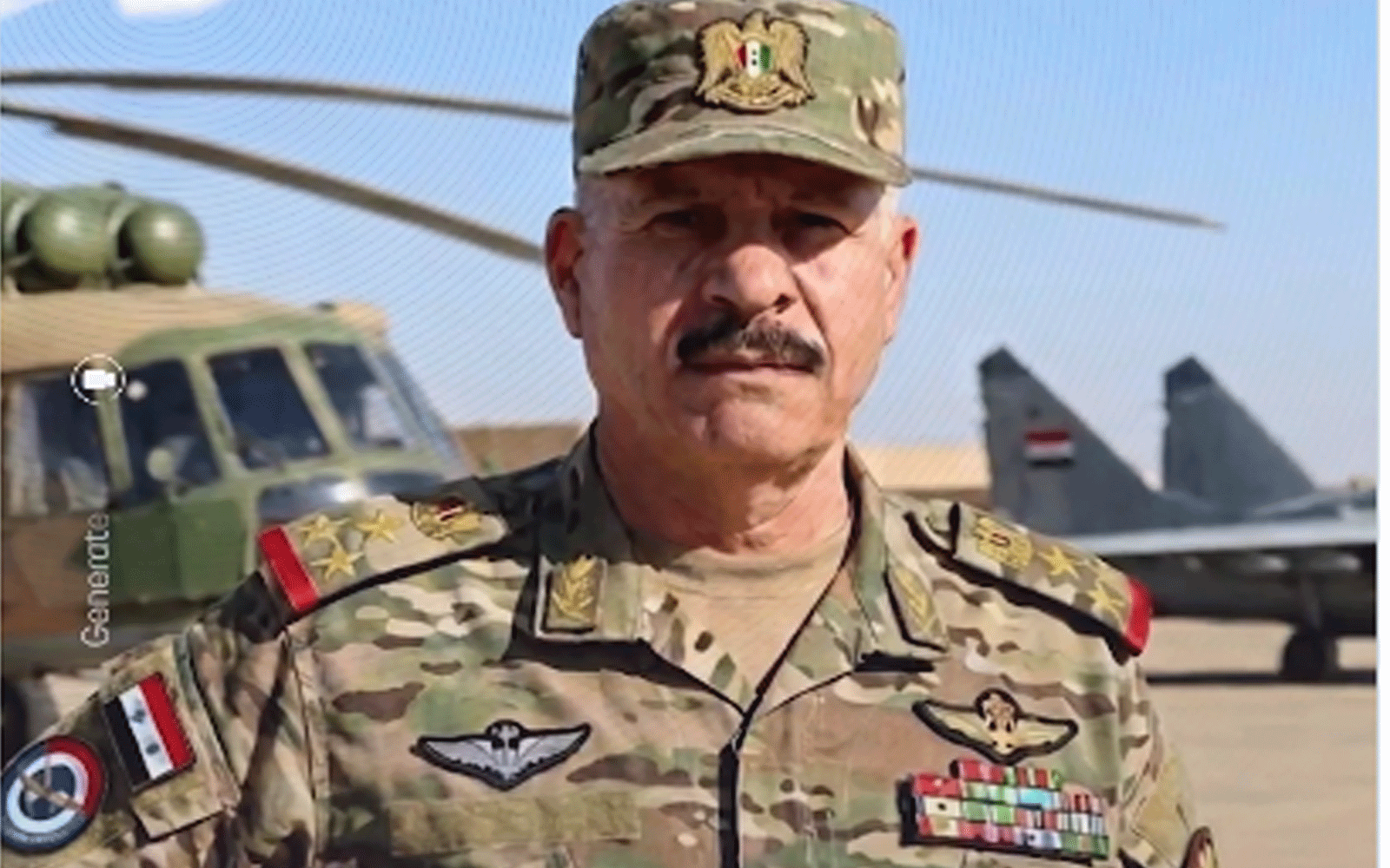 التلفزيون السوري يعلن القبض على العميد الطيار زكريا محمد سنون 2 القبض على العميد الطيار زكريا محمد سنون