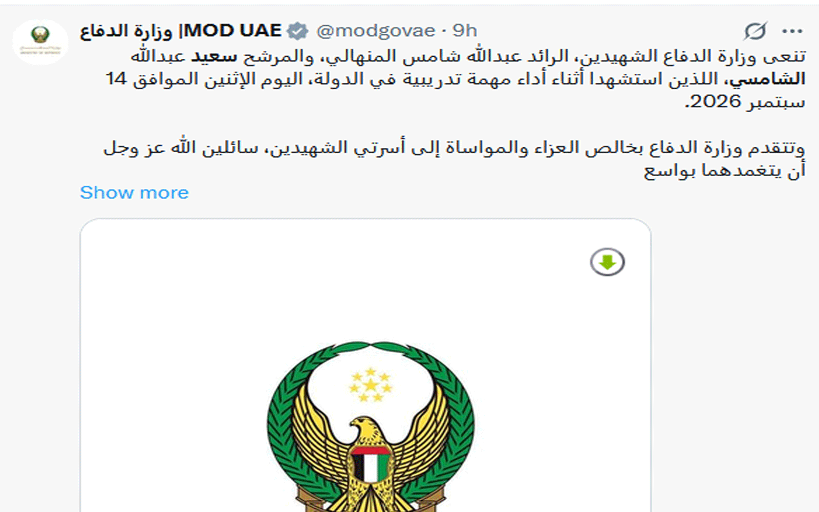 تفاصيل استشهاد عبد الله شمس المنهالي وسعيد عبد الله الشمسي